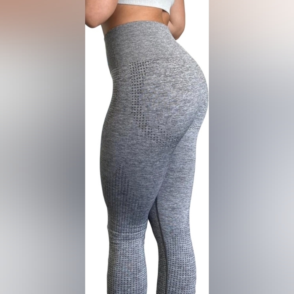 Gymshark Womens Smokey Grey Marl Vital Seamless 2.0 Leggings Size‎ S
